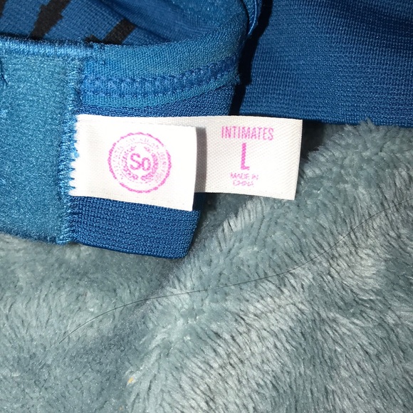 Blue LOVE Bra - Picture 3 of 4